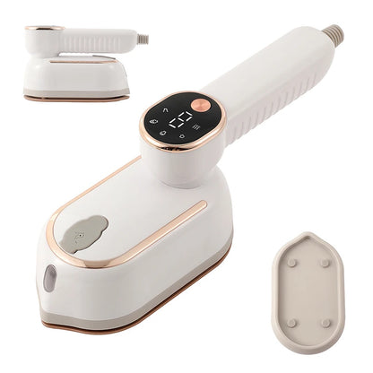 110V/220V Handheld Steam Iron Foldable Garment Steamer 1200W Power Portable 4 Speed Steamer Touch Screen Rotary Electric Iron