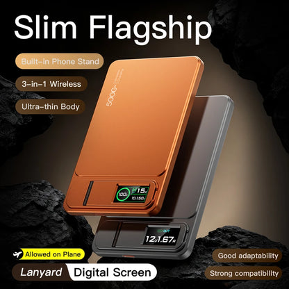 ROMOSS 500000mAh Magnetic Power Bank PD15W Wireless Fast Charging External Battery for Magsafe Powerbank for iPhone 17/16/15/14