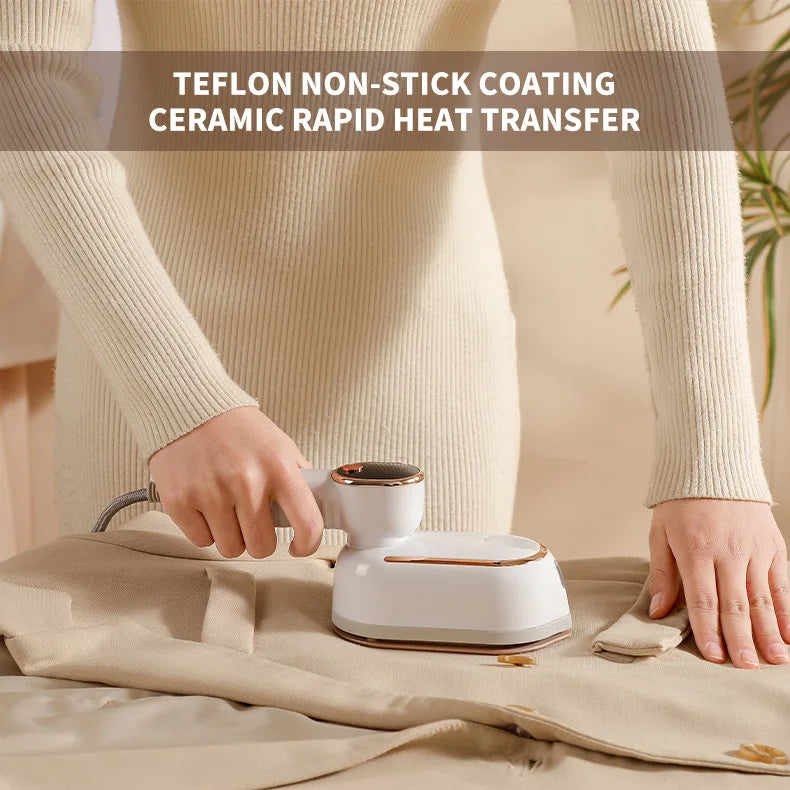 110V/220V Handheld Steam Iron Foldable Garment Steamer 1200W Power Portable 4 Speed Steamer Touch Screen Rotary Electric Iron