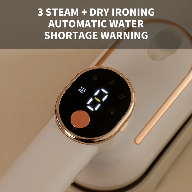 110V/220V Handheld Steam Iron Foldable Garment Steamer 1200W Power Portable 4 Speed Steamer Touch Screen Rotary Electric Iron