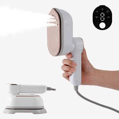 110V/220V Handheld Steam Iron Foldable Garment Steamer 1200W Power Portable 4 Speed Steamer Touch Screen Rotary Electric Iron