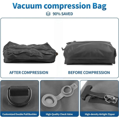 Vacuum Compression Bags for Travel essentials, Space Saver Bags for Luggage Suitcase, Waterproof Packing Organizer for Clothes