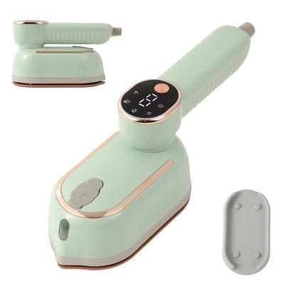 110V/220V Handheld Steam Iron Foldable Garment Steamer 1200W Power Portable 4 Speed Steamer Touch Screen Rotary Electric Iron